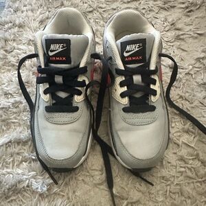 Nike Kids Air Max 90 2Y Sneakers - Gray, Black & Red